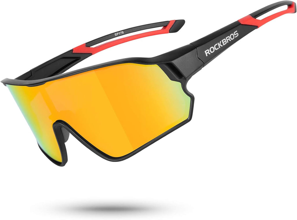 ROCKBROS Polarized Sports Sunglasses Anti-Glare HD Cycling Sun Glasses