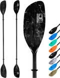 OCEANBROAD Kayak Paddle 86in/218cm, 90.5in/230cm Alloy Shaft 2-Piece Floatable Kayak Oar for Kayaking Canoeing Boating