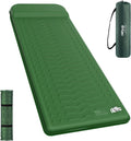 HiiPeak Memory Sleeping Pad, Compact 3" Thick Foam Sleeping Mats with Pillow, 9.5 R-Value Insulated Camping Mattress Pad, Easy Inflate & Deflate, Inflatable Sleep Mat for Backpacking Hiking Car Tent