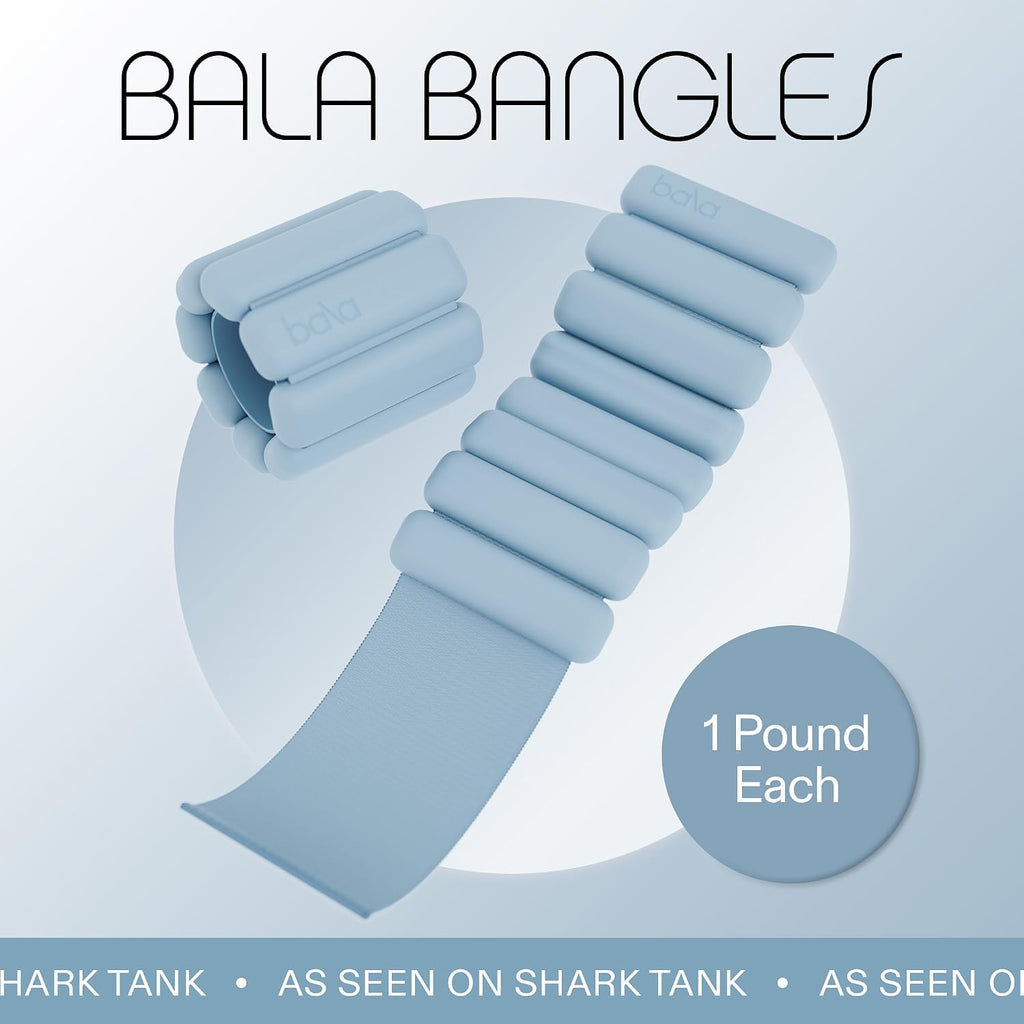 Bala Bangles Wrist & Ankle Weights for Women & Men, Home Gym Equipment