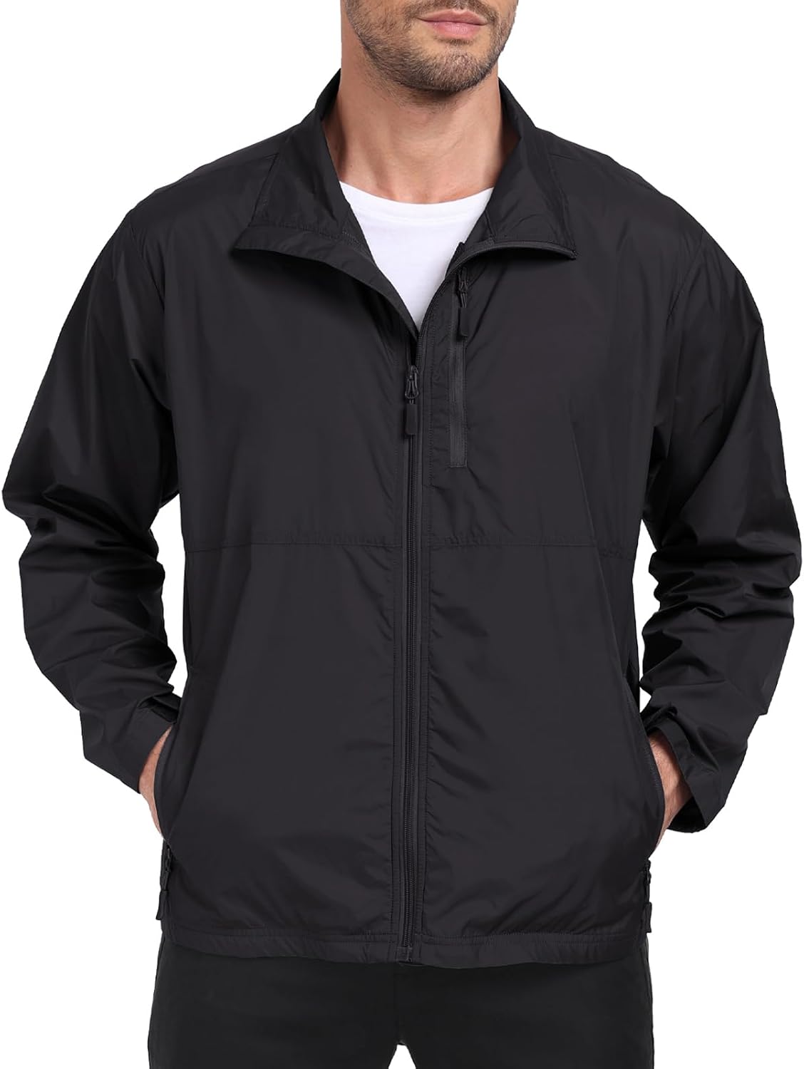 Men's Windbreaker Jackets Lightweight Single-layer for Spring/Autumn