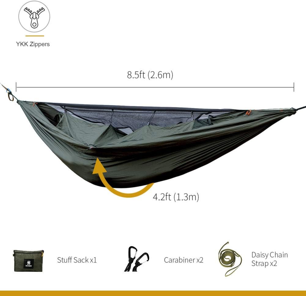 OneTigris KOMPOUND Camping Hammock with Net & Inner Thermal Layer