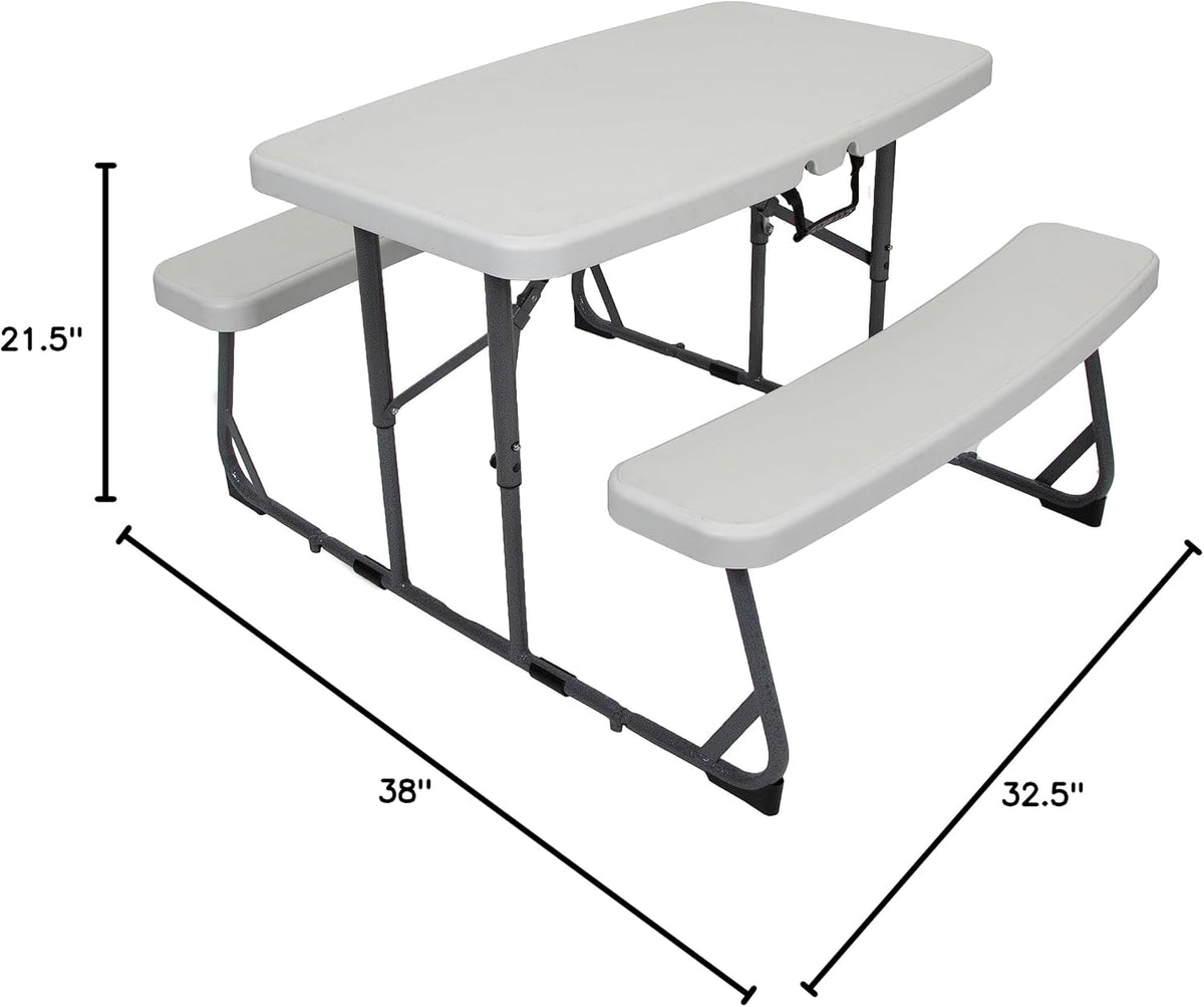 Stansport Compact Kids Picnic Table (G-940), White