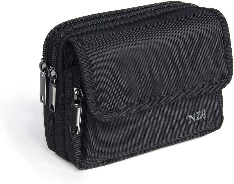 Sports Fanny Pack for Men Women, Outdoor Waist Pack Bag with 6 Zipper Pockets, Super Capacity Bum Bag with Adjustable Belt for Traveling Hiking Cycling Workout Casual