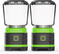 Lichamp LED Camping Lantern, Battery Powered LED Lights Camping Essentials, Portable Lanterns Flishlights for Emergency, Hurricanes, Outdoor Hiking, Power Outages, Survival Gear and Home Use, 2 Pack