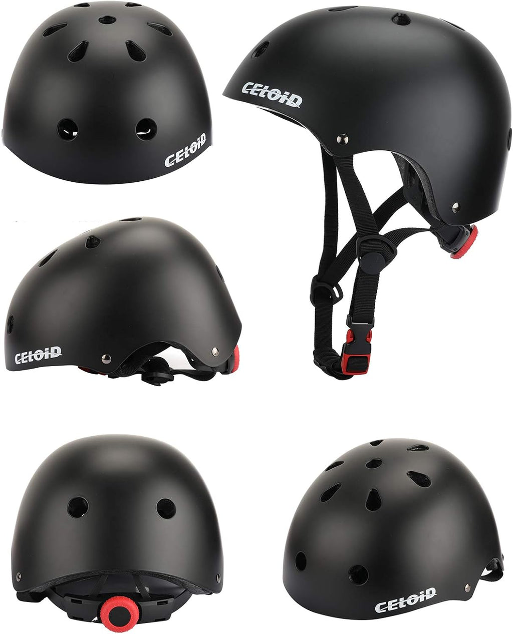 Kids Bike Skateboard Helmet Pad Set,Toddler Cyling Protective Gear Knee & Elbow Pads Wrist Guards for 5-8-10-12-14-16 Years Girls Boys Bicycle Scooter Roller Skate Inline Skating Rollerblading