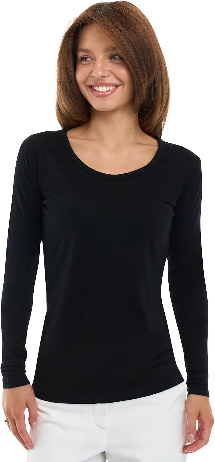 100% Merino Wool Base Layer Women - Thermal Merino Wool Shirt Women