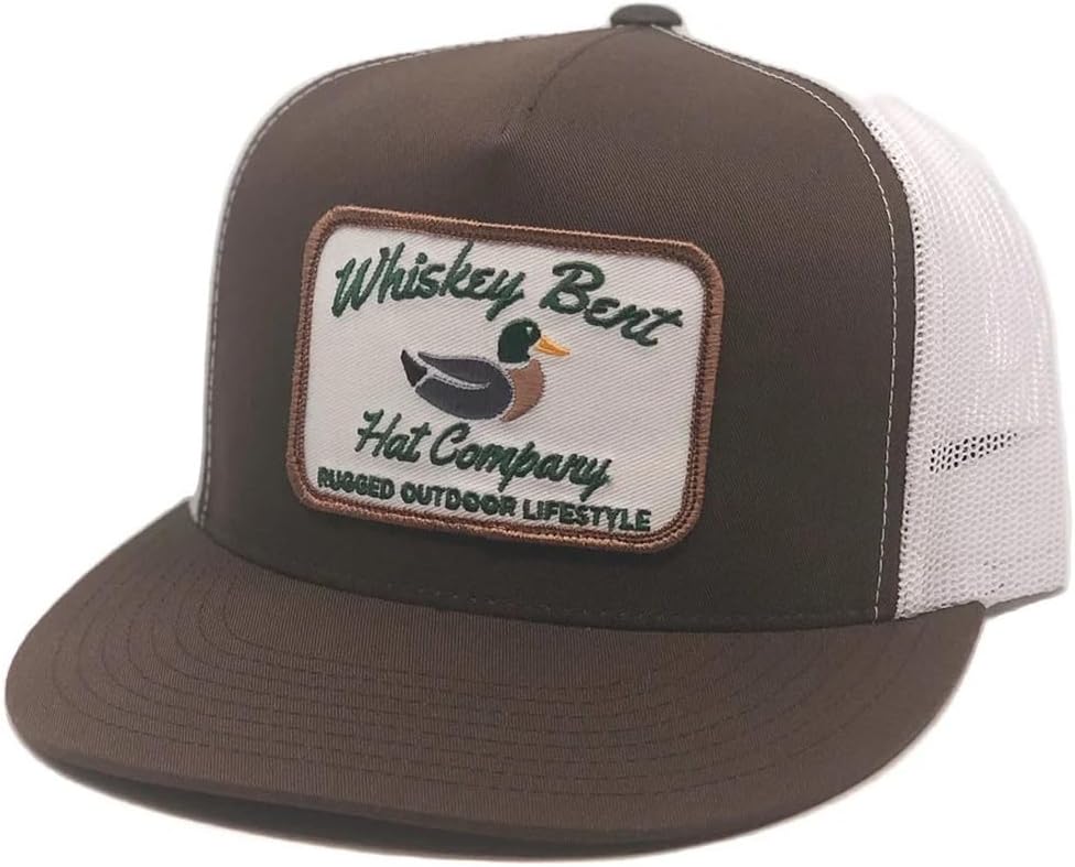 WHISKEY BENT HAT CO. Green Head Adjustable Snapback Outdoor Lifestyle Duck Hat