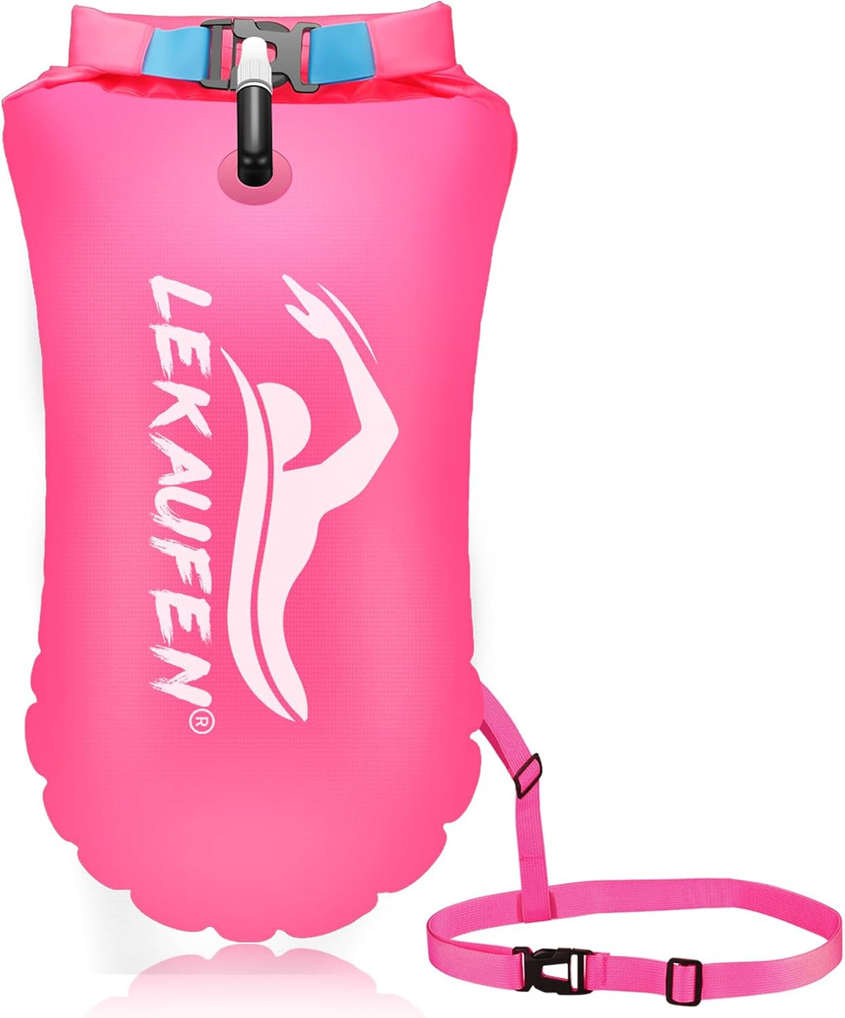 Swim Buoy for Open Water, 20L Inflatable Swim Safety Float