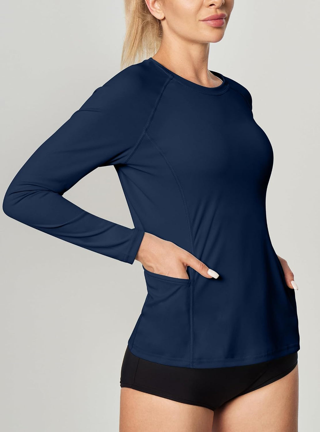 IUGA Long Sleeve Workout Tops for Women UPF 50+ Rash Guard Athletic Shirts