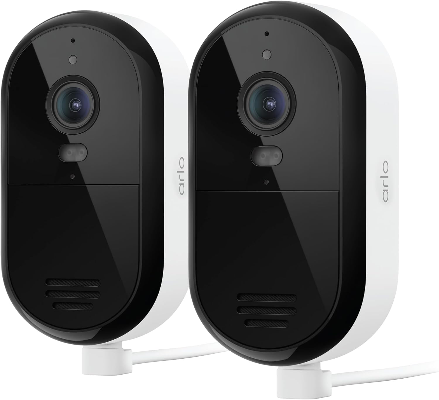 Security Cameras Wireless Outdoor - Arlo Essential Battery 2K (3rd Gen, Latest Version), Color Night Vision, Two-Way Audio, Home Security, Person/Package/Vehicle/Animal Detection, White - 2-Pack