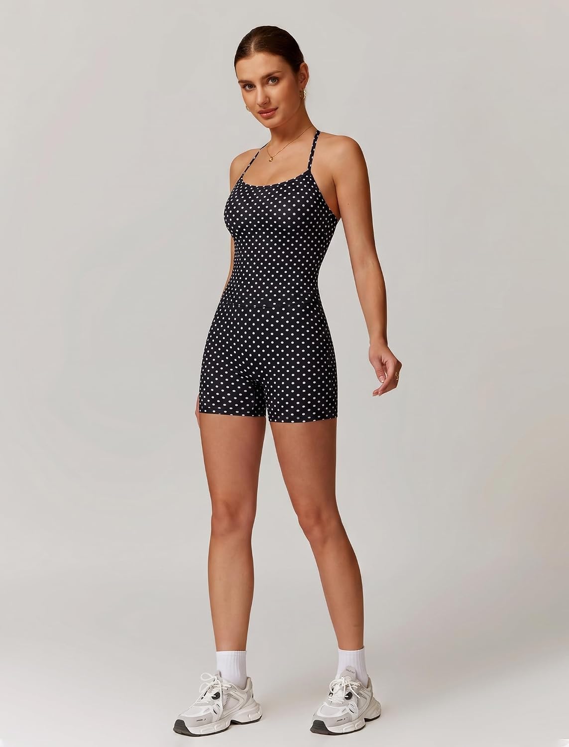 ABOCIW 2 Pieces Workout Sets for Women, Cross Back Tank Top Matching High Waist Biker Shorts, Gym Yoga Pilates Outfits