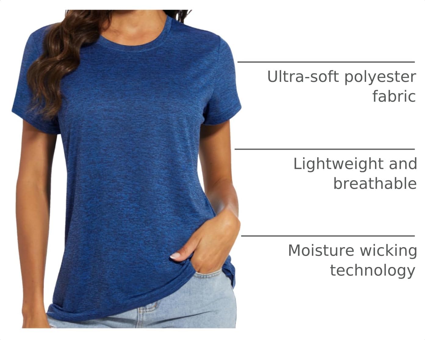 MAGCOMSEN Women's Workout Tops Quick Dry Athletic Moisture Wicking Shirts