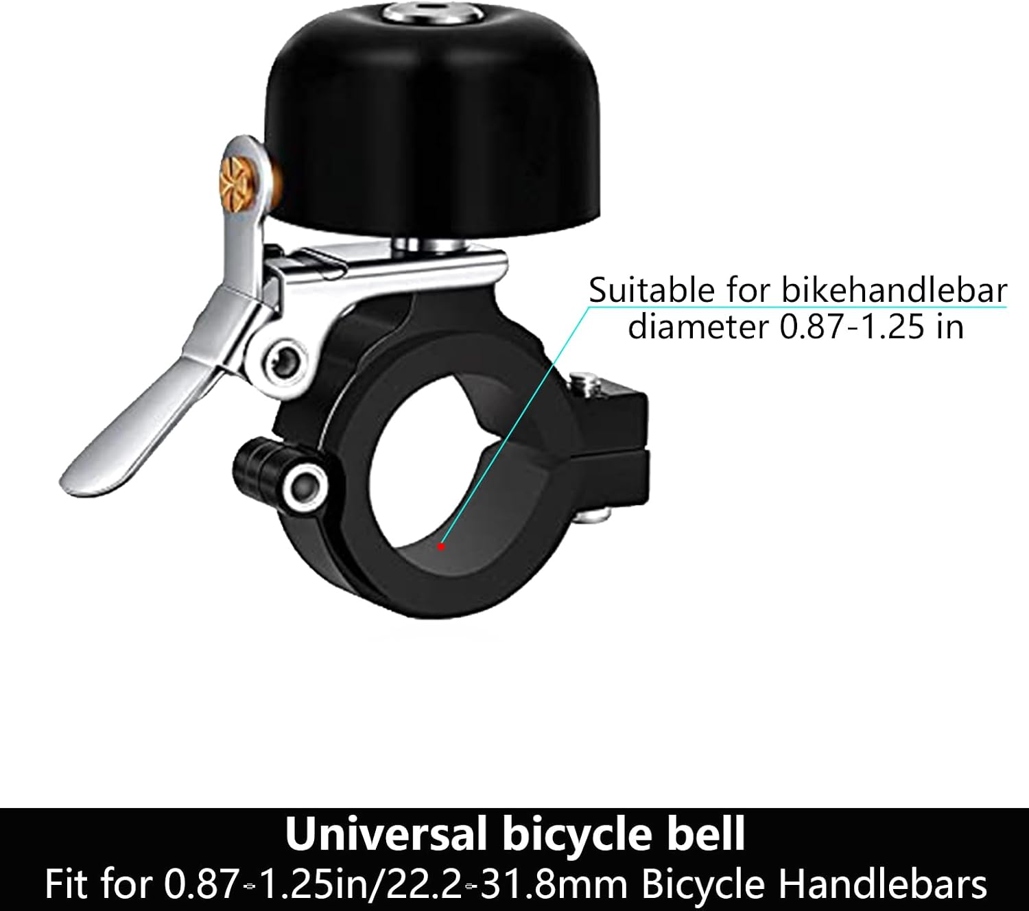 Greallthy Bike Bell Classic Brass Bicycle Bell,Bike Bells for Adults Youth, Loud Retro Bell for Road & Mountain Bikes, Universal Handlebar Fit