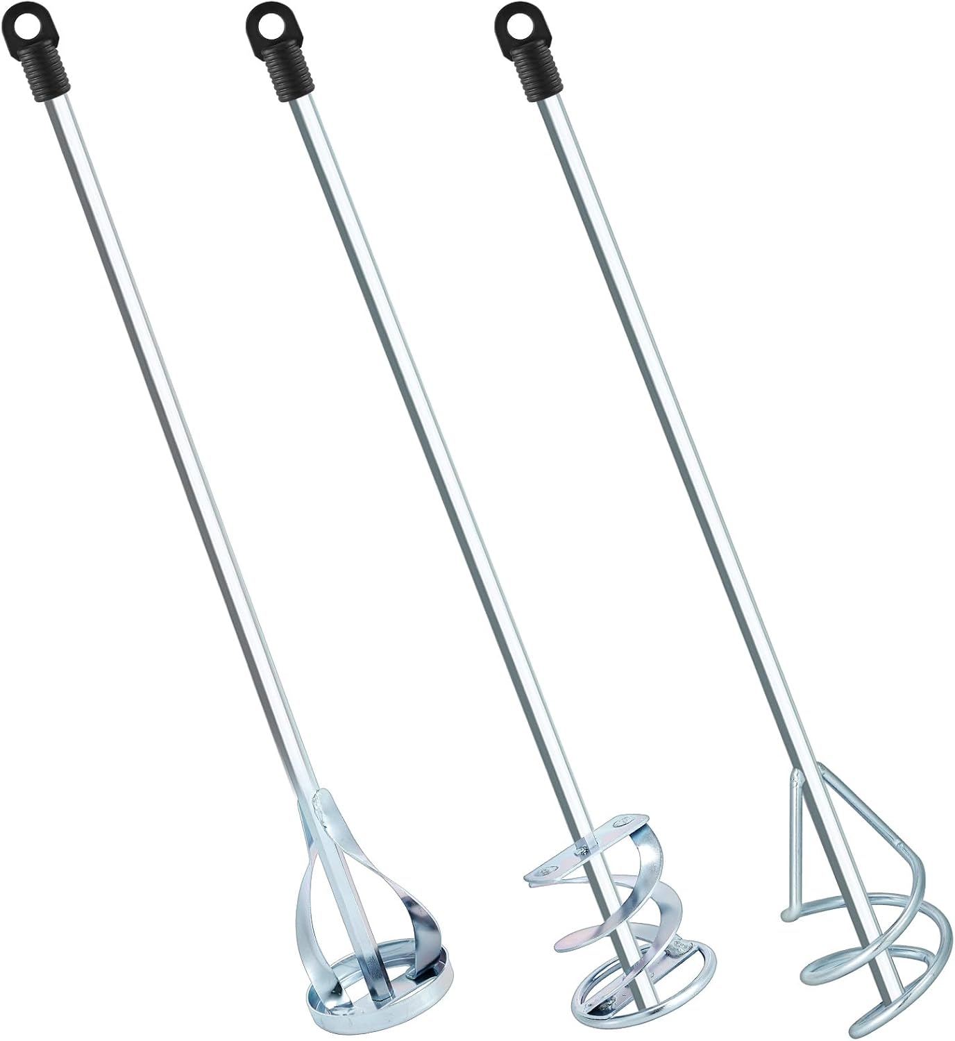 MorningRo 3 Pack Paint Mixer for Drill, Concrete Cement Mixer, Gold