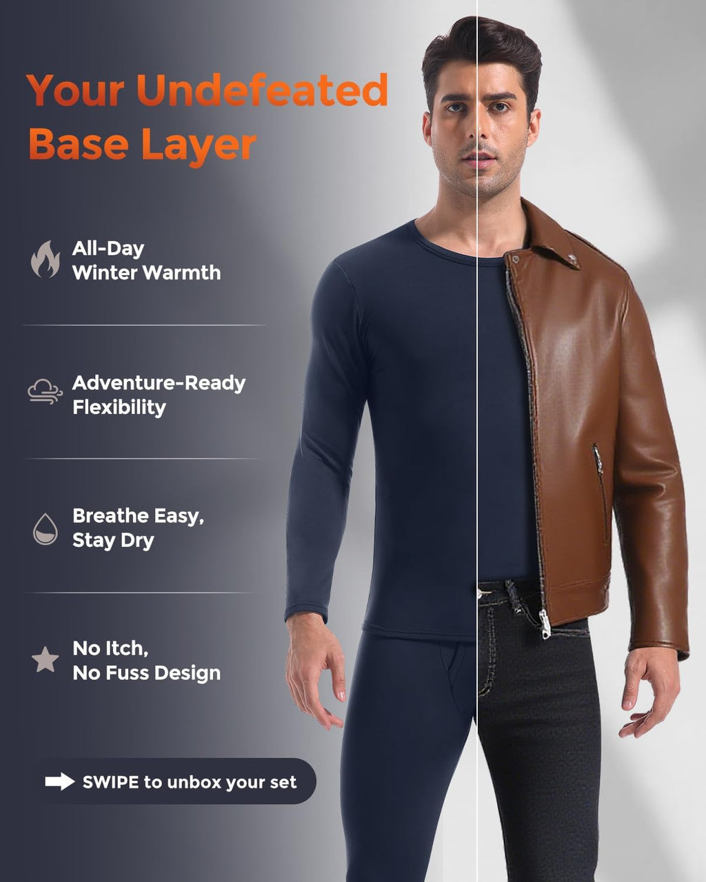 Thermal Underwear Long Johns for Men Cold Weather Base Layer Set