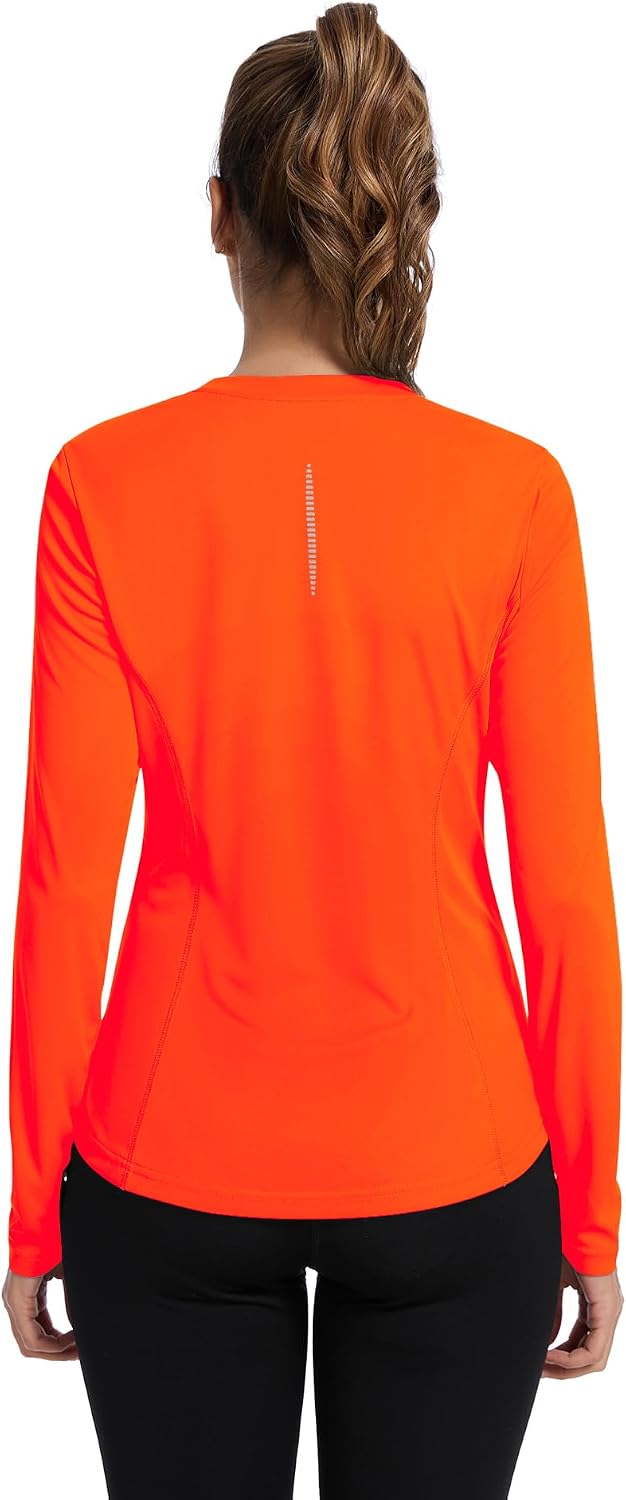 Avoogue Women UPF 80+ UV Shirts Long Sleeve with Thumb Holes Workout Tops