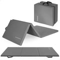 BalanceFrom 6x2 Feet 3-Panel Folding Gymnastics Mat – 2-Inch Thick Pad with Vinyl Surface and Carrying Handles for Tumbling, Yoga, Pilates, Home Workouts, and Martial Arts
