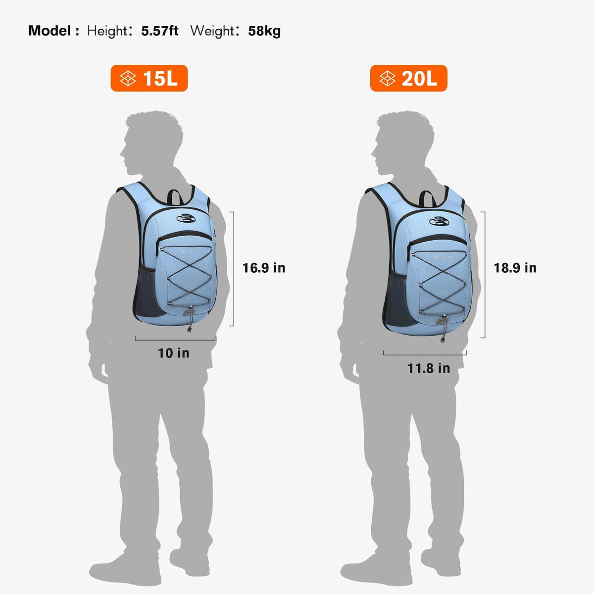 Ultra-Light Soft Hiking Daypack With Cushioned Breathable Back Panel