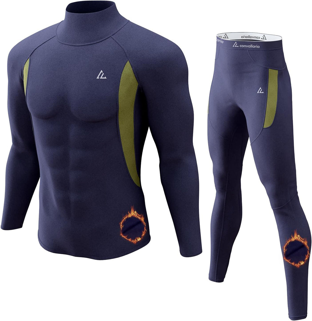 Mens Thermal Underwear Long Johns Set Cold Weather Hunting Base Layer