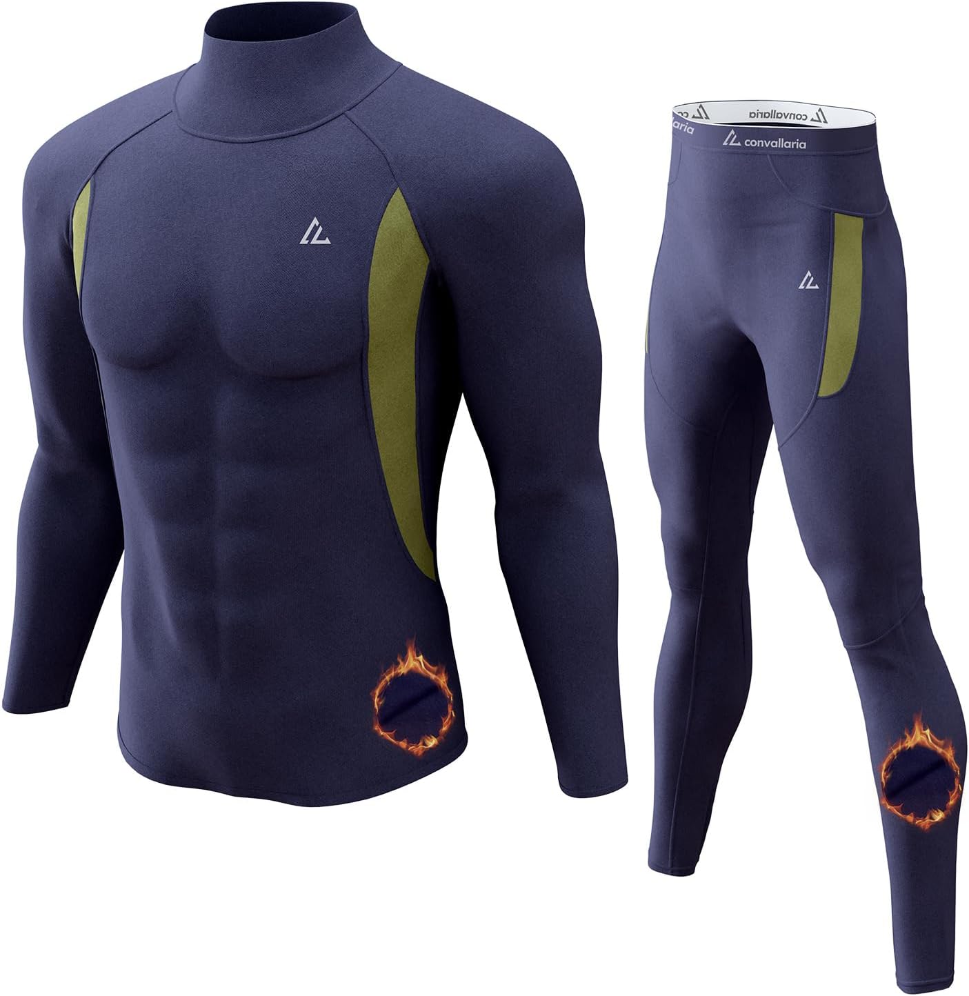 Mens Thermal Underwear Long Johns Set Cold Weather Hunting Base Layer
