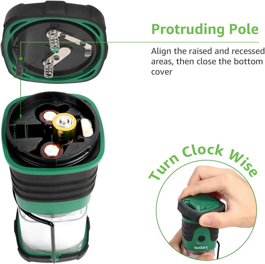 Lepro LED Camping Lantern, Mini Camping Lantern