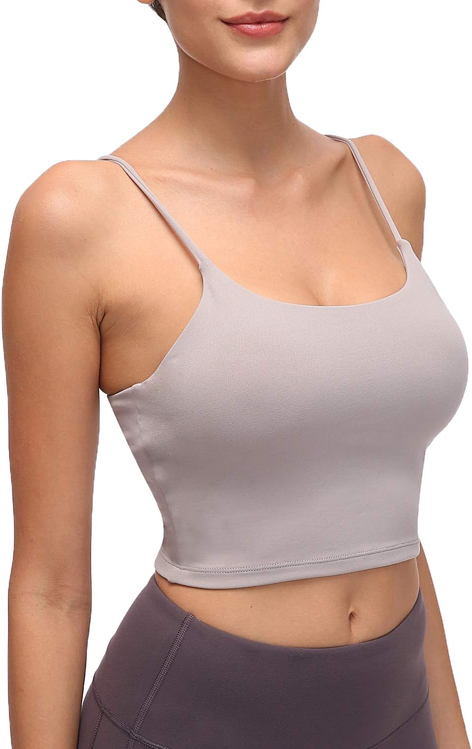Lemedy Women Padded Sports Bra Yoga Tank Top