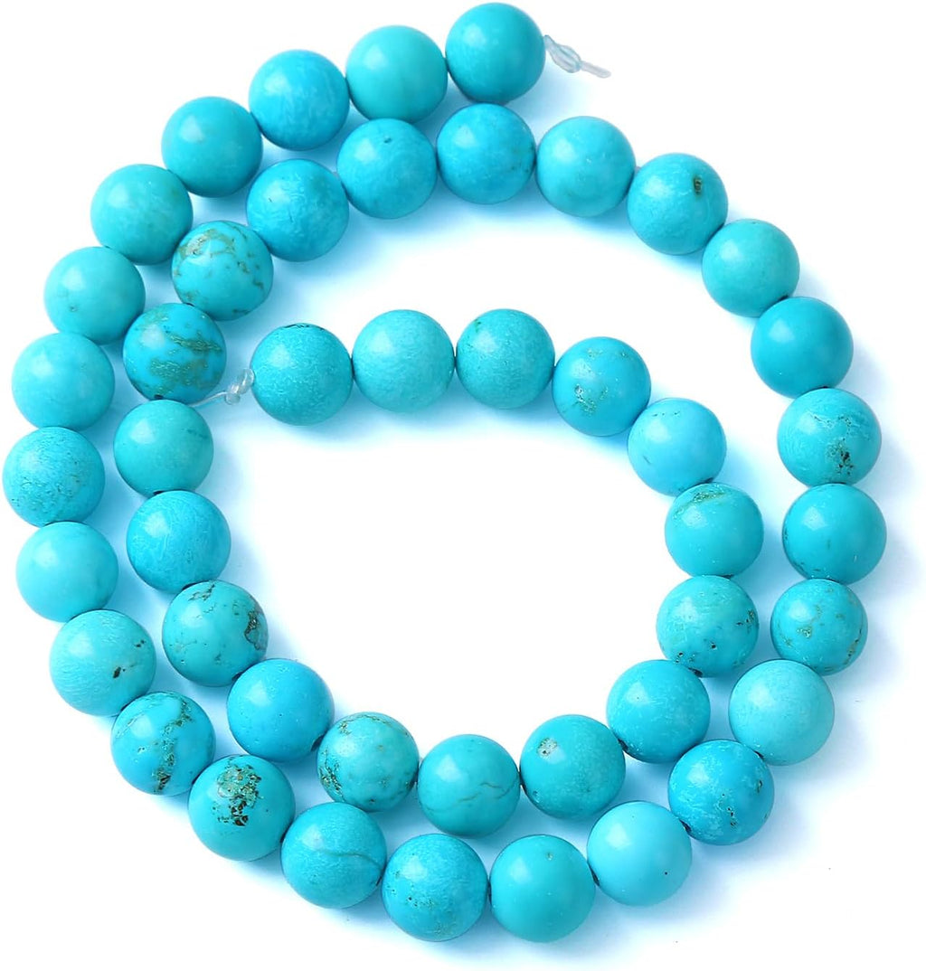 12MM 32PCS Natural Stone Turquoise Beads for Jewelry Making DIY Bracelet