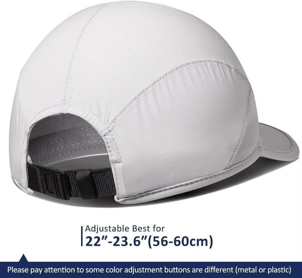 GADIEMKENSD Stretch Running Hat with Soft Brim, Quick Dry, Unstructured, Unisex-Adult