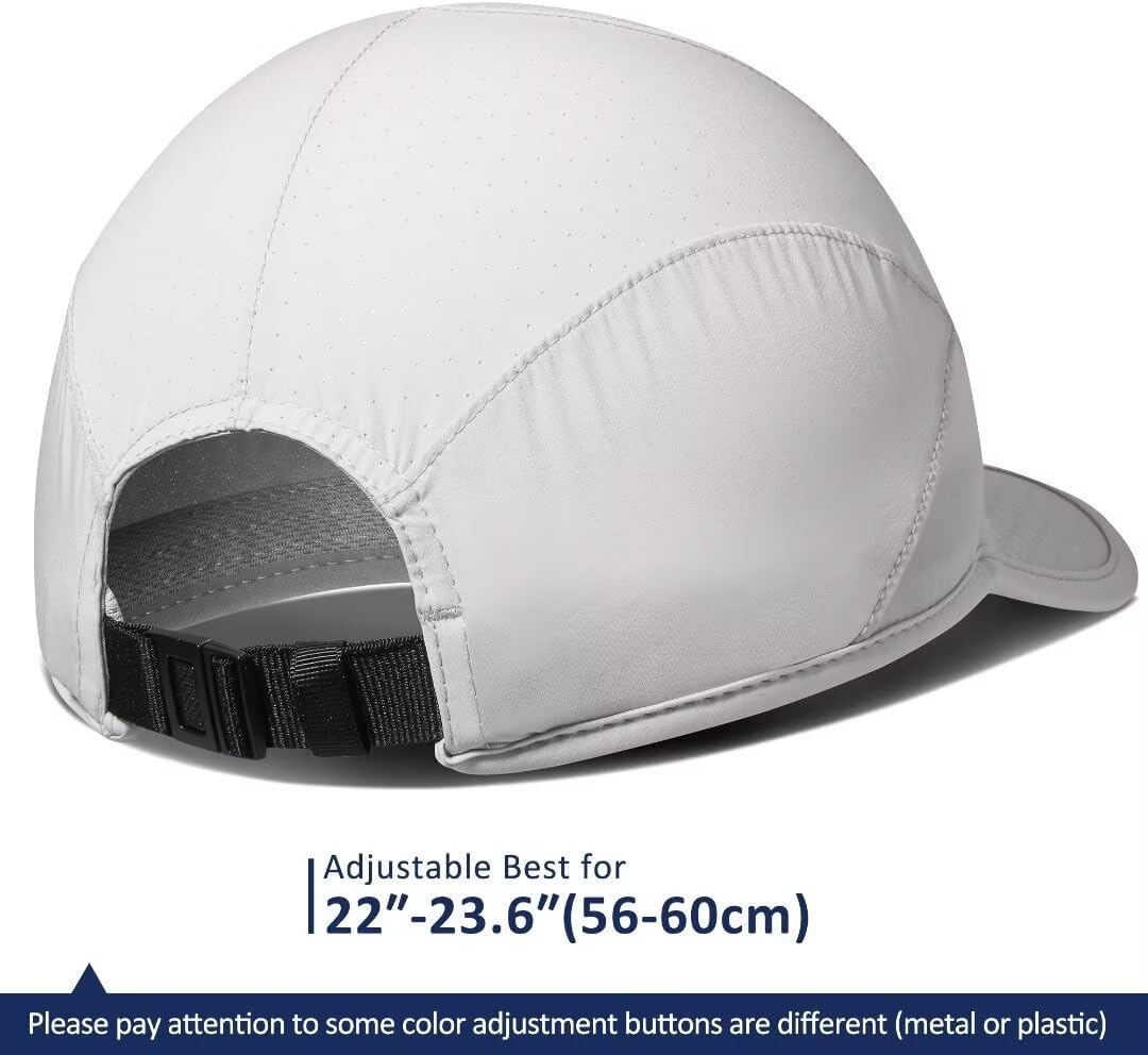 GADIEMKENSD Stretch Running Hat with Soft Brim, Quick Dry, Unstructured, Unisex-Adult