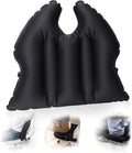DAWNTREES 2-in-1 Inflatable Seat Cushion & Lumbar Support,Black