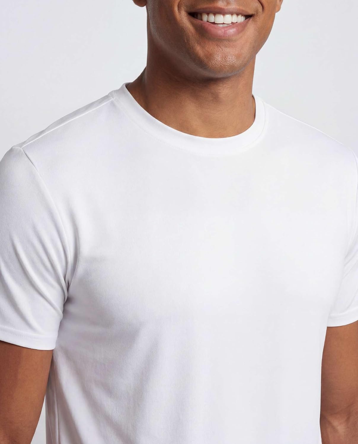 5 Pack Men's Dry Fit Workout T Shirts Crew Neck Athletic Gym Running Tees
