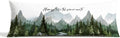 Camping Forest Mountain Body Pillow Cover 20x54, Take The Scenic Route Decorative Camping Body Pillow Case, Nature Camper RV Cushion Cover for Couch Sofa,Adventure Gifts for Camper Lovers A035