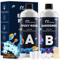 Honcaring Epoxy Resin 32OZ, Epoxy Resin Kit for Beginner, Clear Resin Epoxy for Crafts, DIY Jewelry Making, Mixing Ratio 1:1, Bubble Free & No Yellowing(16OZ×2)