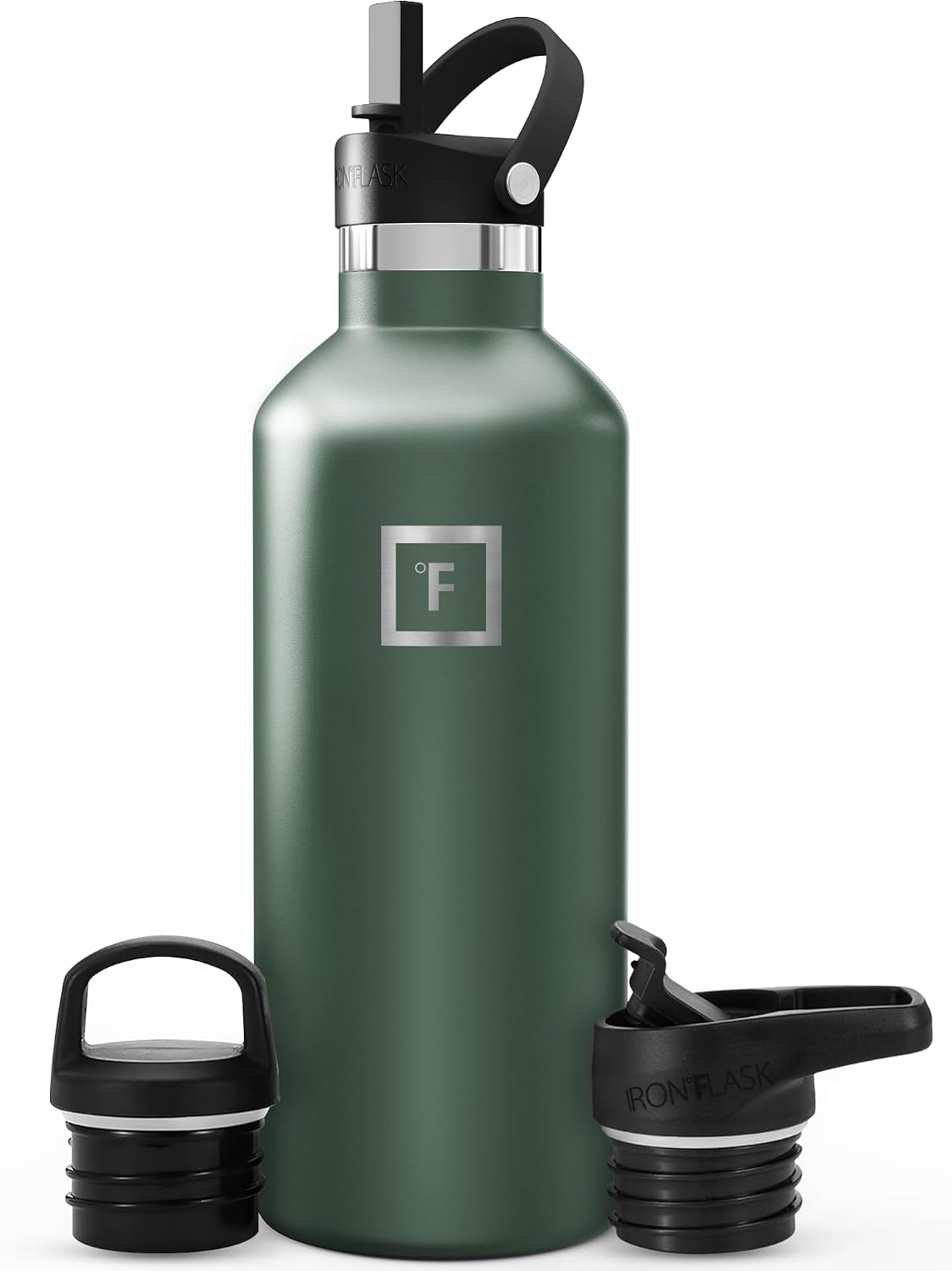 IRON °FLASK 24 oz Narrow Mouth Water Bottle with Straw