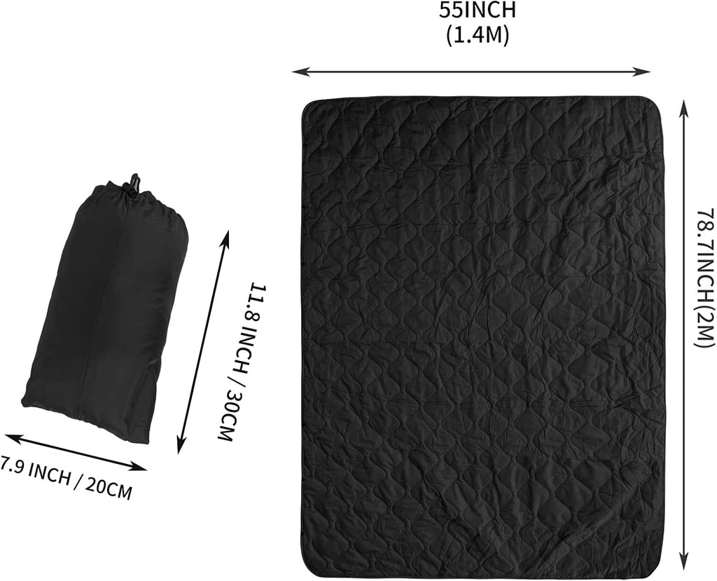 Poncho Liner Military Insulation Outdoor Camping Blanket for Travel, Beach, Grass, Picnic, Car Emergency, Outdoor, Survival