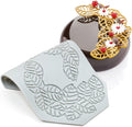 Hollow Leaf Silicone Molds Lover Heart Chocolate Molds Geometry 3D Silicone Mould Chocolate Candy Leaf Mold Sugar Craft Cake Decoration Cupcake Top (H_Leaf_8.12 * 5.68 * 0.12inch)