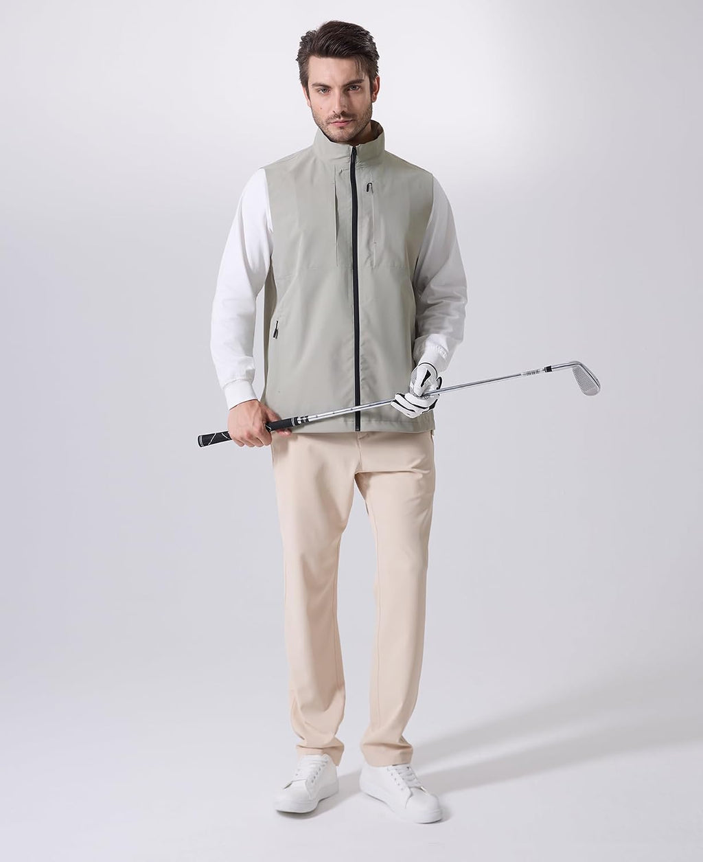 Susclude Men's Quick Dry Lightweight Softshell Vest Windproof Sleeveless Jacket for Fishing Work Golf Hiking Casual Travel
