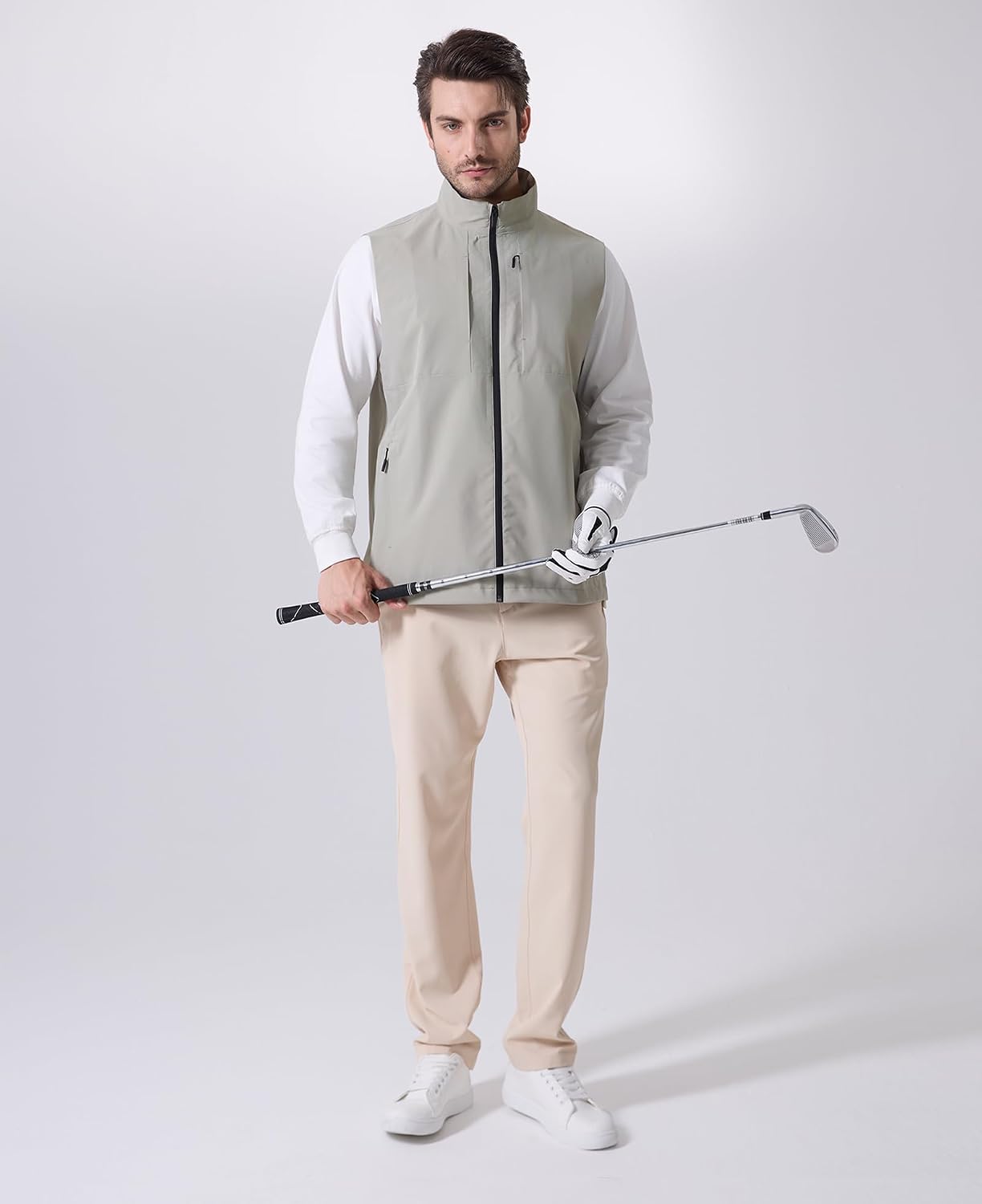 Susclude Men's Quick Dry Lightweight Softshell Vest Windproof Sleeveless Jacket for Fishing Work Golf Hiking Casual Travel