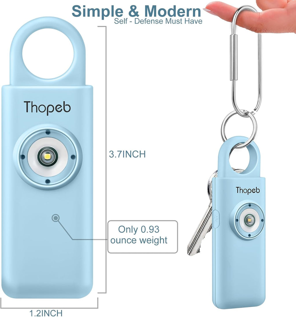 Thopeb Personal Safety Alarm for Women – Upgraded Rechargeable