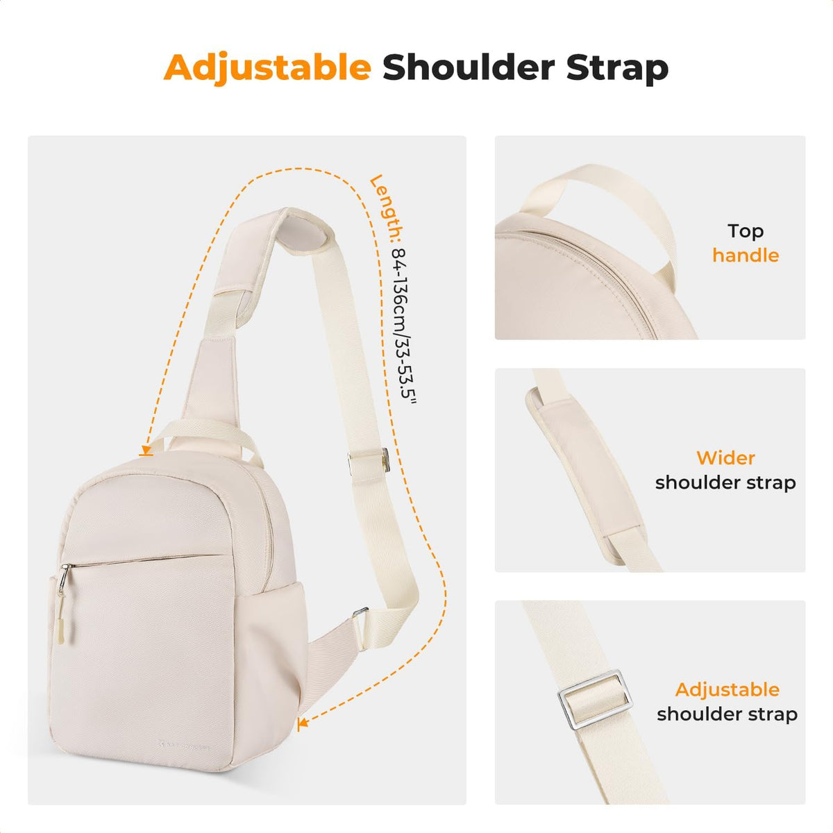 K&F CONCEPT Camera Sling Bag, Compact Crossbody Bag for DSLR Mirrorless