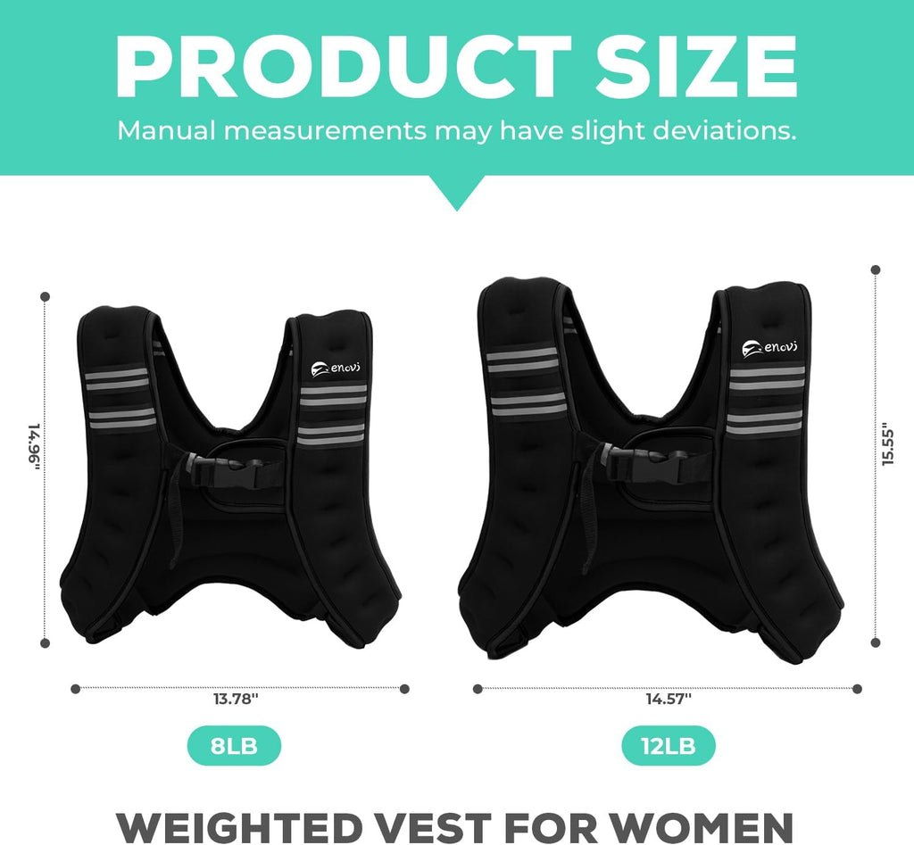 EasyGo Weighted Vest Woman, 8lb/10lb/12lb, Weighted Vest for Women
