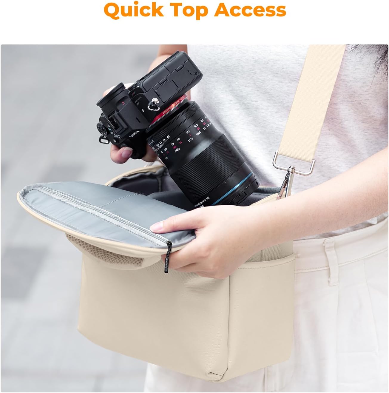 K&F CONCEPT Camera Sling Bag Small Crossbody Case