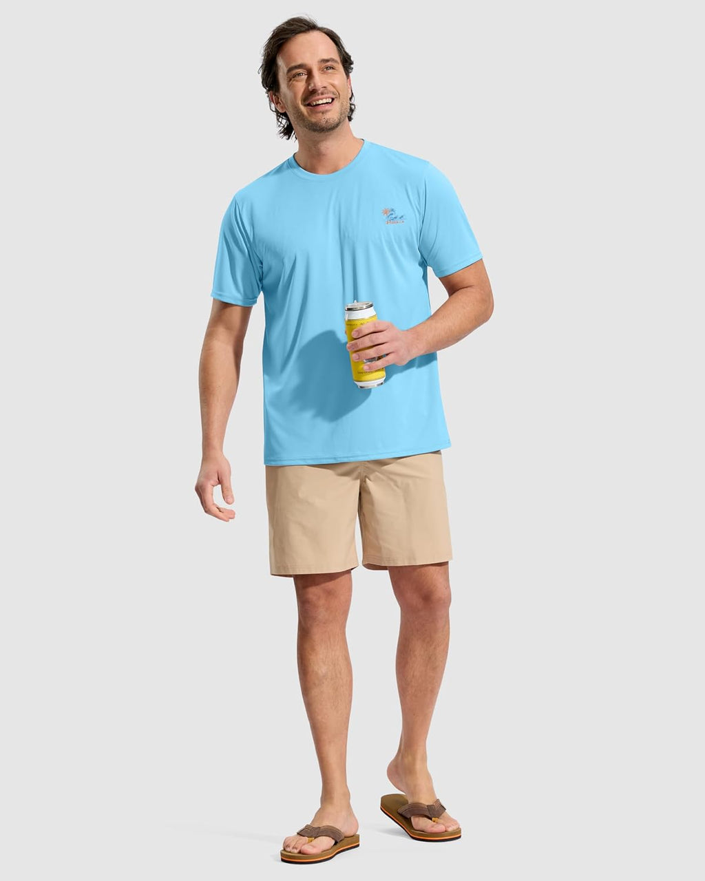 Pudolla Men's Fishing Swim Graphic Shirts Short Sleeve Sun Protection UV UPF 50+ SPF Tee Quick Dry Lightweight Water Tops