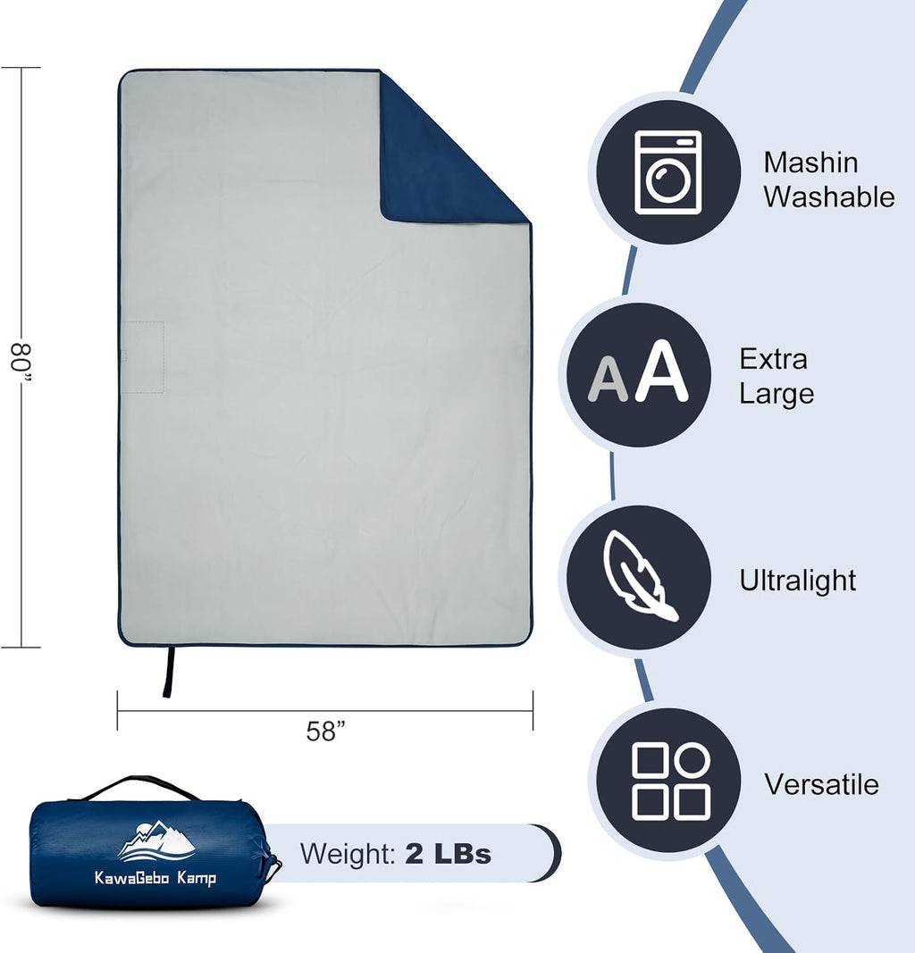 Large Waterproof Outdoor Stadium Blanket 80"x 58"