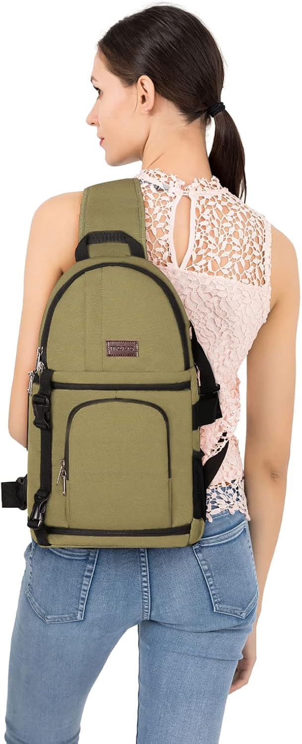 MOSISO Camera Sling Bag, Photography Shoulder Bag Compact Camera Backpack