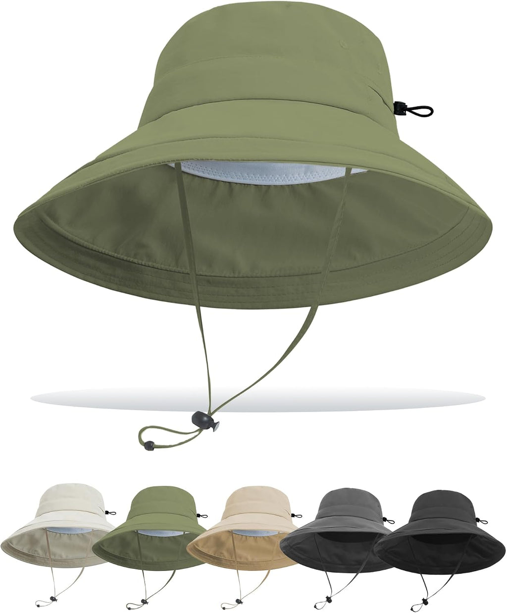 Sun Hats for Women UV Protection Wide Brim Hat with Ponytail Hole