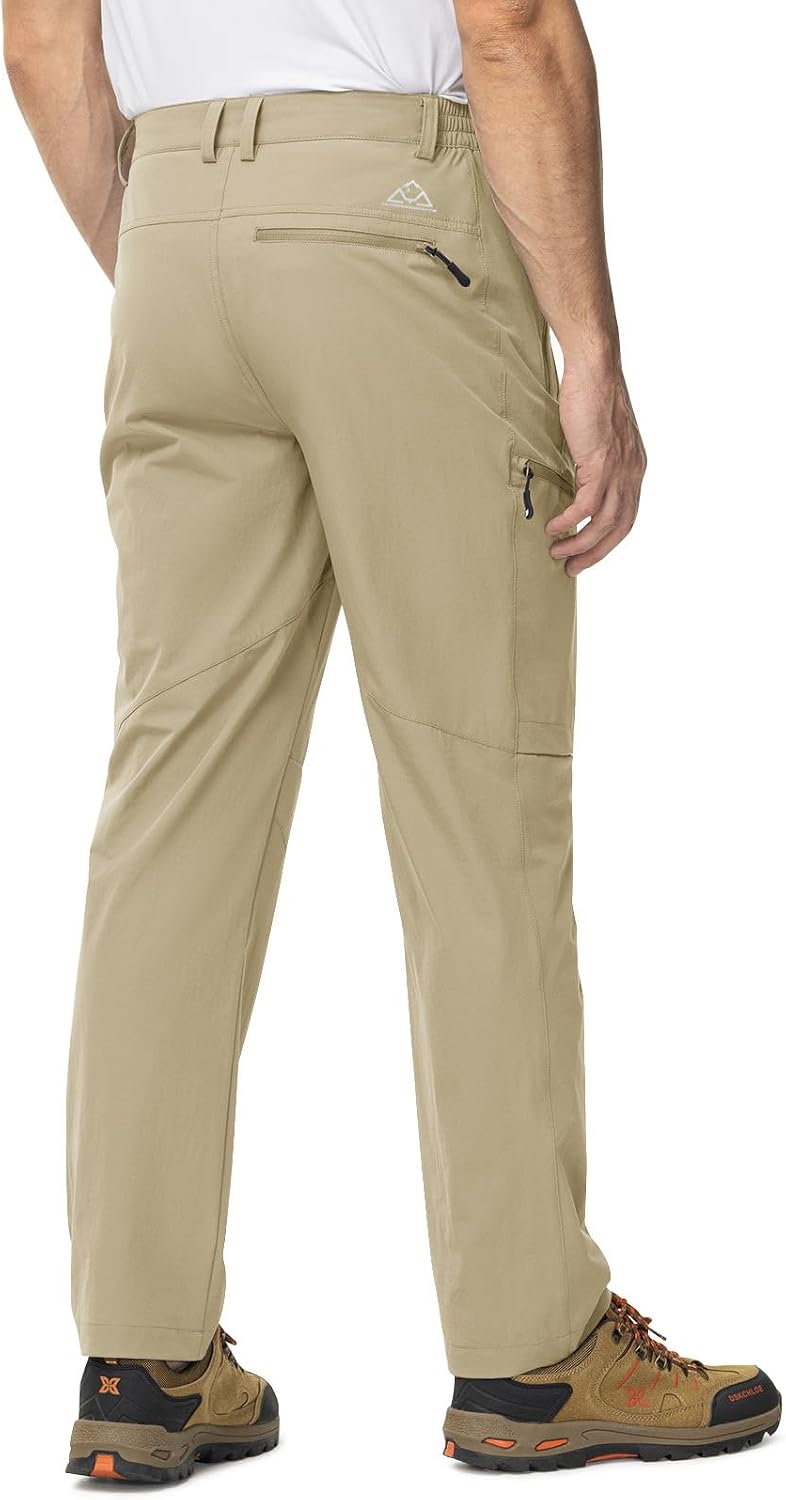 TBMPOY Mens Hiking Pants Lightweight Water Resistant Travel Outdoor Fishing