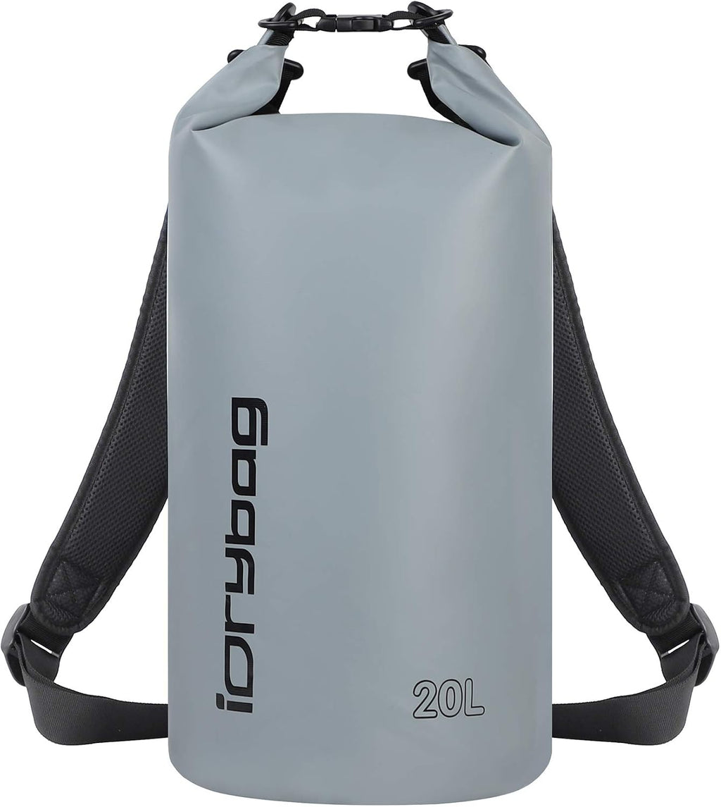 IDRYBAG Dry Bag for Kayaking Waterproof 2L/5L/10L/15L/20L, Small Dry Sack Waterproof Bag for Boating