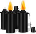 Torch Replacement Canisters 16oz, 4 Pack Bamboo Lantern Refillable Torches, Decorative Torch Canister Replacement for Yard, Patio, Deck, Garden, Party, Landscape (16oz-4pcs)